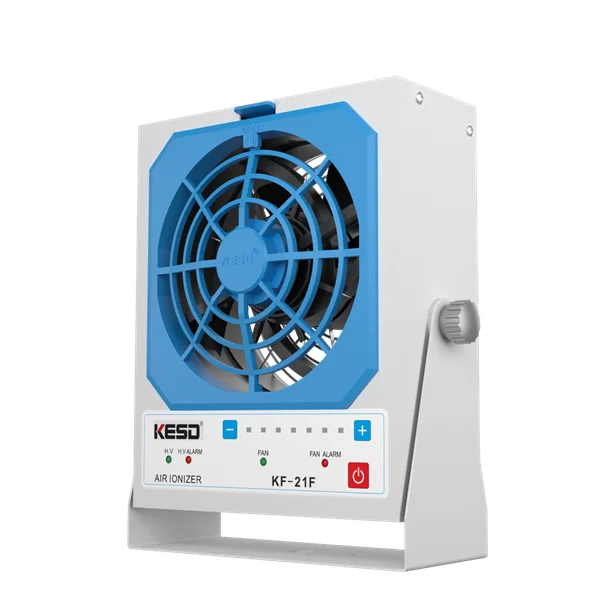 KF-21F High Frequency AC Fan ESD Industrial Static Charge Decay Removal Blow Off Blower Benchtop Ionizing Air 