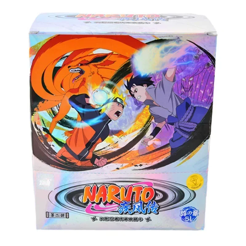 KAYOU Original Naruto serie completa paquete de refuerzo de tarjetas figura de Anime tarjetas de colección raras tarjeta Flash juguete para niños