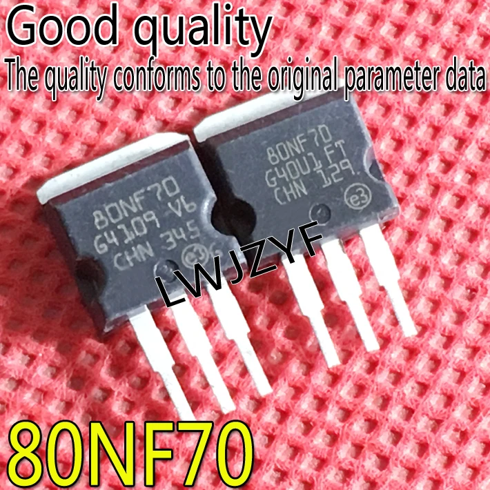 (1Pieces) New  80NF70 STP80NF70 TO-262  68V98A MOSFET Fast shipping