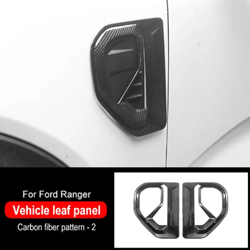 

For Ford Ranger T9 2023 Wildtrak XLT XLS XL Sport Side Vent Cover Trim Guard Fender Side Air Outlet Strip Trim Car Accessories