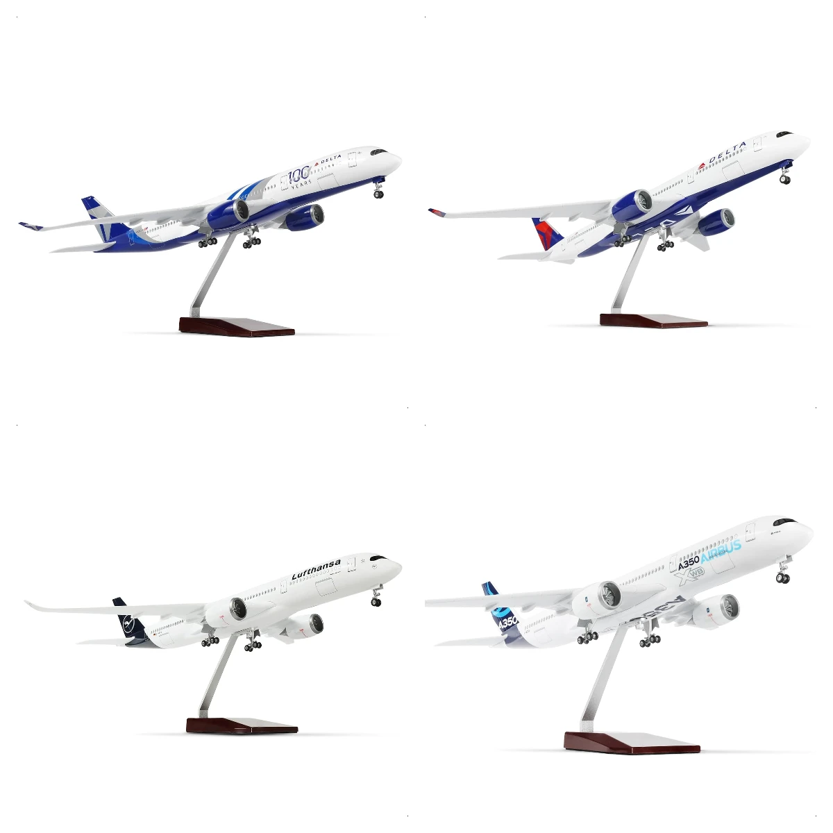 

Large Scale A350 Airplane Model series Resin Airplane Model for Aviation Souvenir Plane Gift, Home or Office Desktop Decor