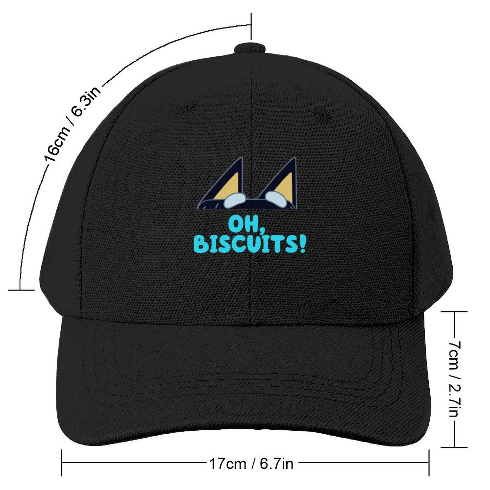 Oh, Biscuits! Baseball Cap party Hat New In The Hat Big Size Hat Men Women's