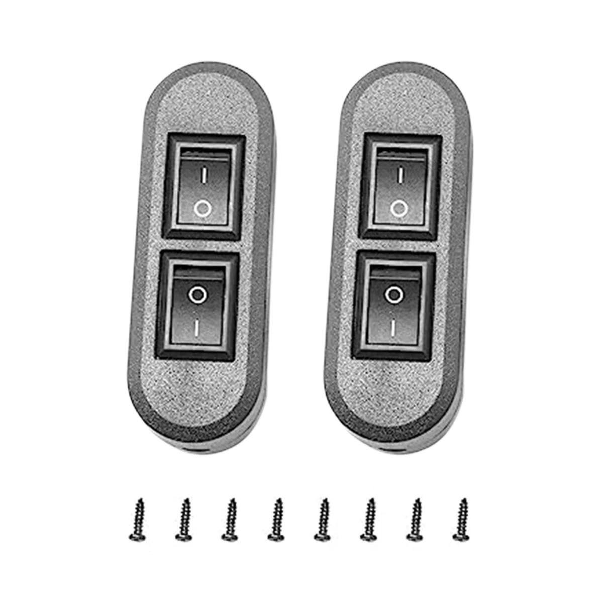 สวิตช์สายไฟแบบฝัง สวิตช์ดูเพล็กซ์สีดํา สวิตช์โยกแบบตรง เหมาะสําหรับโคมไฟตั้งโต๊ะแบบ Dual-Control