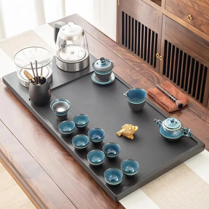 ^Stone Serving Tea Tray Decorative Luxury Accessories Office Valet Chinese Kitchen Tea Tray Living Room Bandejas Home Products