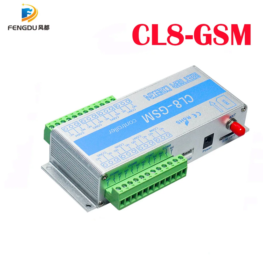 

GSM 8 Way Relay Controller Smart Home Power Switch for Remote Control Via SMS Call and Temperature Sensor