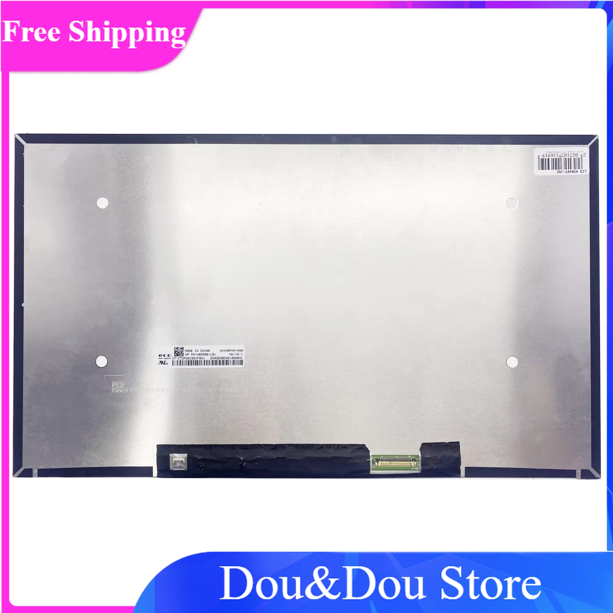 

NV140FHM-N40 IPS 30Pins FHD 14.0"inch Panel Matrix 1920x1080 Display Replacement Slim LED LCD Screen New