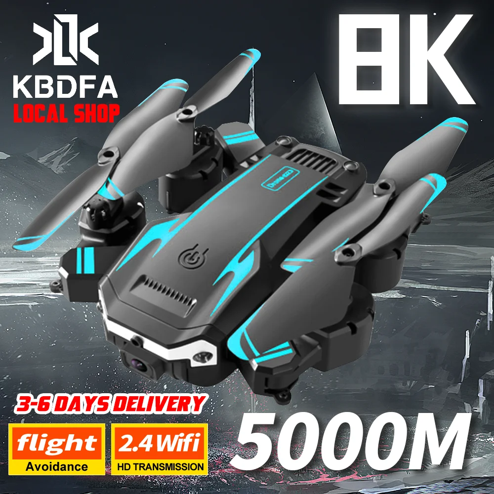 

KBDFA New G6 Professional Foldable Quadcopter Aerial Drone S6 8K Camera GPS RC Helicopter FPV WIFI Obstacle Avoidance Toy Gifts