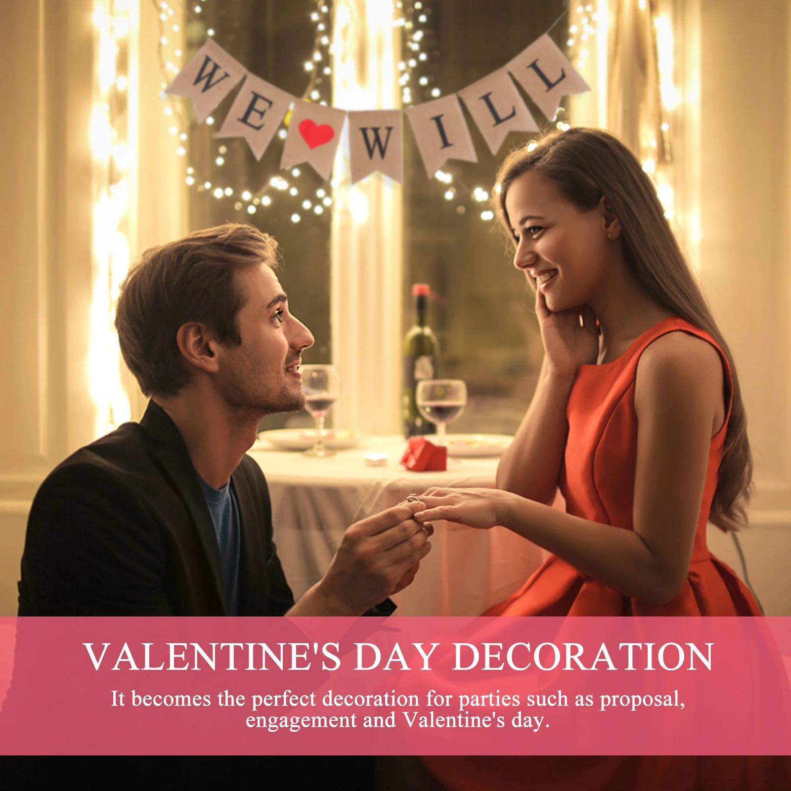 

Wedding Burlap Banner Valentine'S Day Linen Hanging Flags Party Decor Swallowtail We Will Banners Colorful Flags