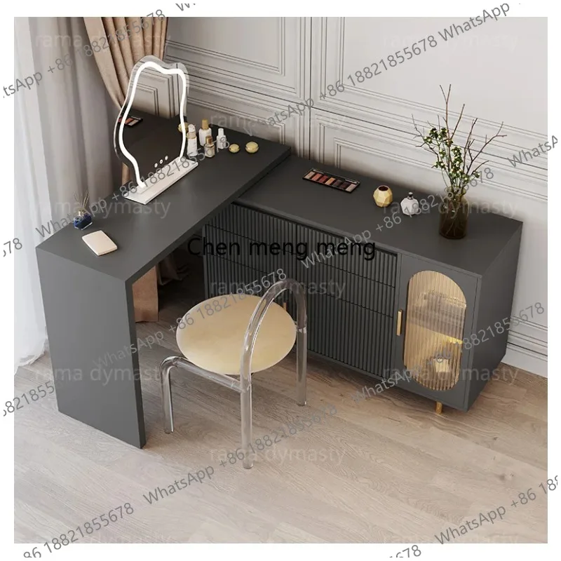 

Современный комод для спальни, простой угловой интегрированный туалетный столик, компактный, в стиле лёгкой роскоши