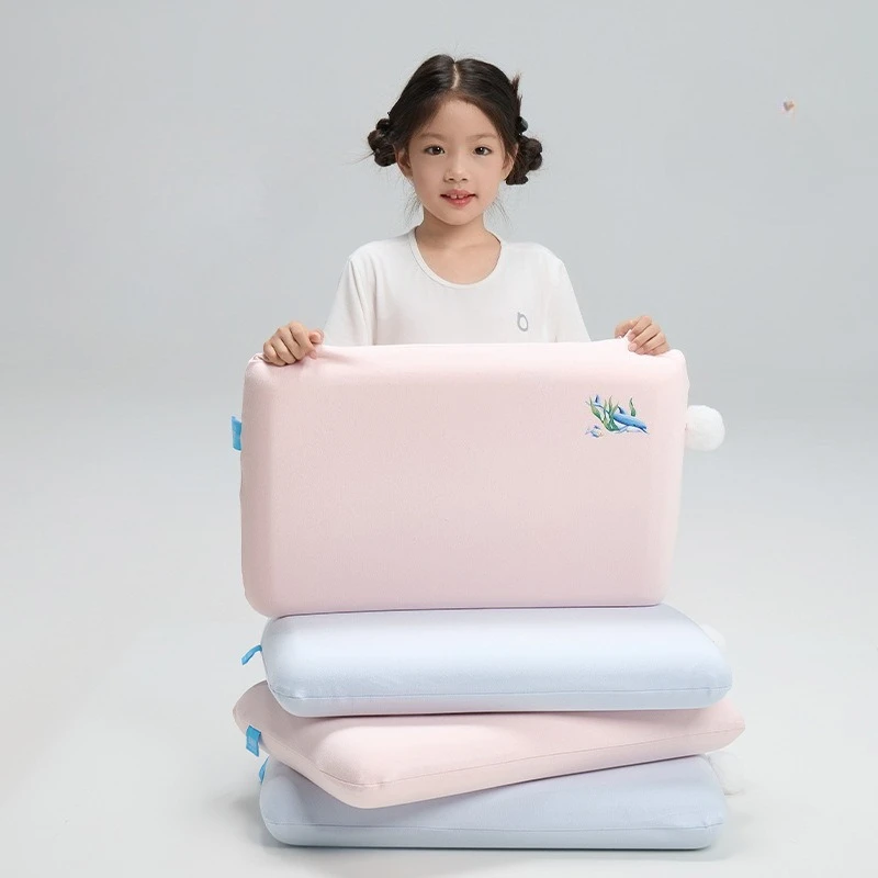 3-15years Cotton Children's Pillow Slow Rebound Soft Kids Memory Foam Neck Pillow Washable Sleeping Pillow Bedding Baby Room