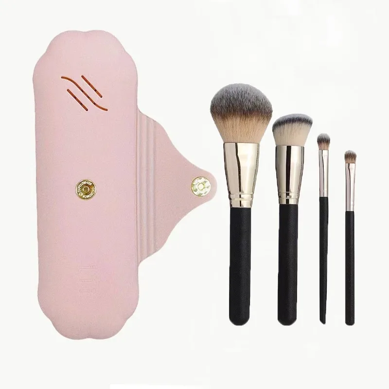 

Новая дорожная сумка для хранения кистей для макияжа, силиконовый держатель кистей для макияжа, пылезащитный многофункциональный ящик для хранения