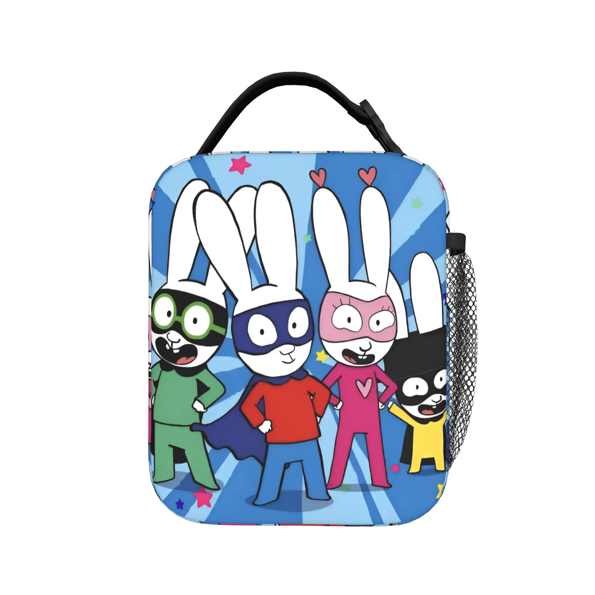 Simon Super Rabbit Thermal Insulated Lunch Bags for Office  Portable Food Bag Men Women Cooler Thermal Food Box