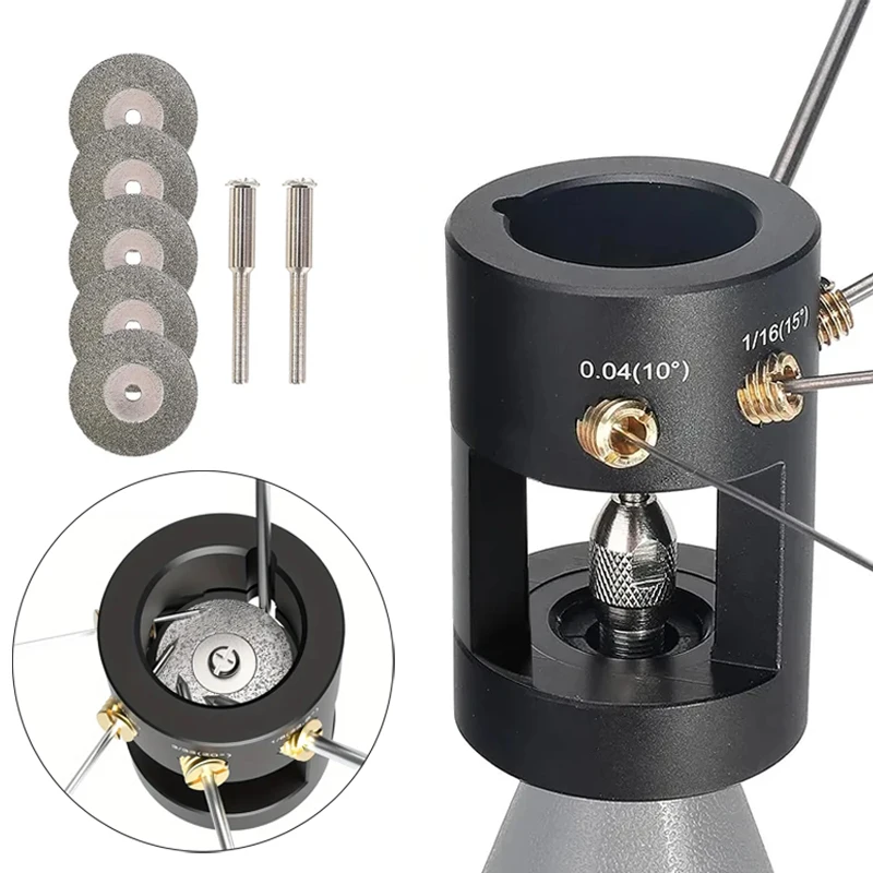 Aluminum Tungsten Electrode Sharpener Grinder TIG Welding Tool With 4 Cut-Off Slot Multi-Angle & Offsets Electrode Grinde Tools