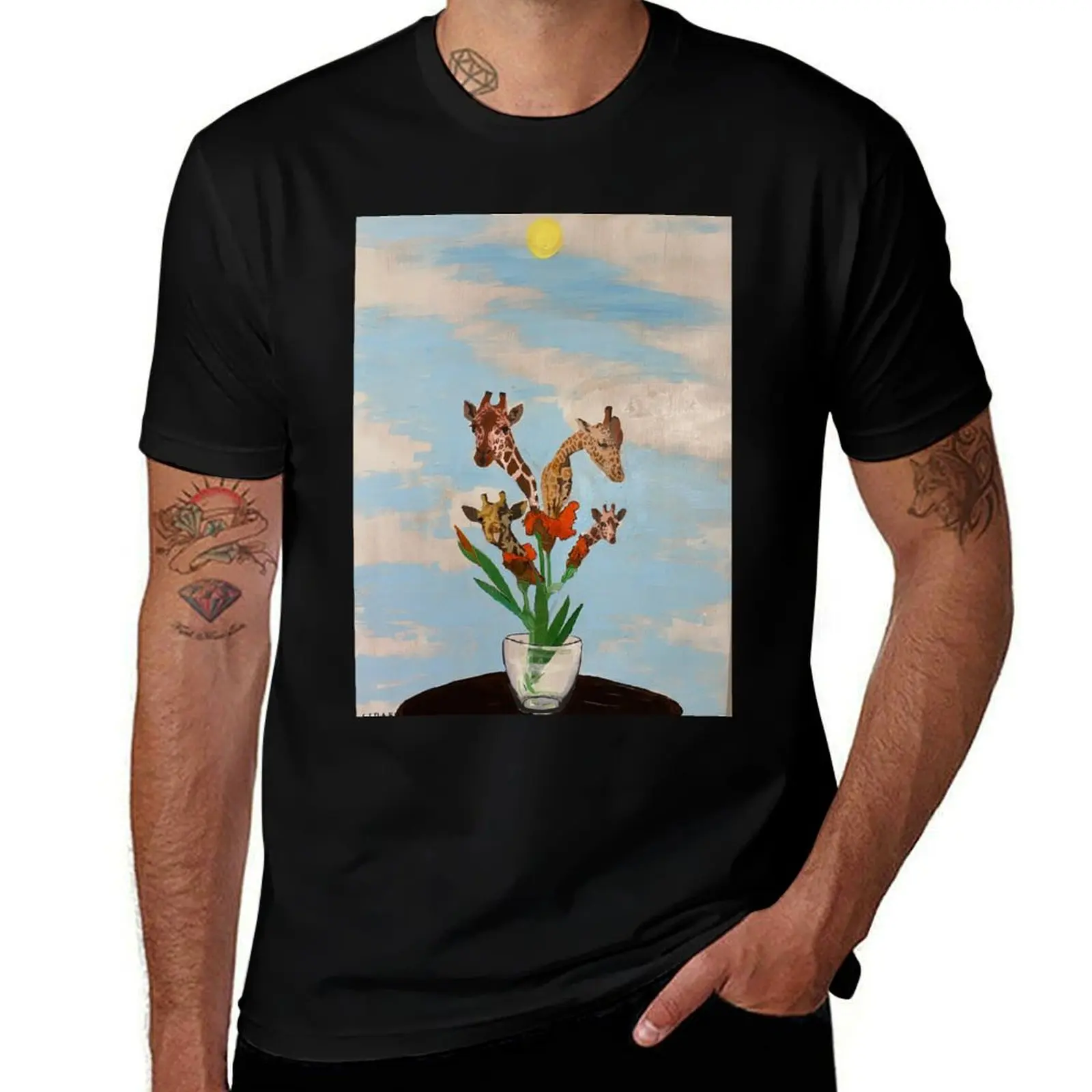 

Giraffe irises T-Shirt t shirts for man graphic vintage t shirts for man graphic tees T-Shirt