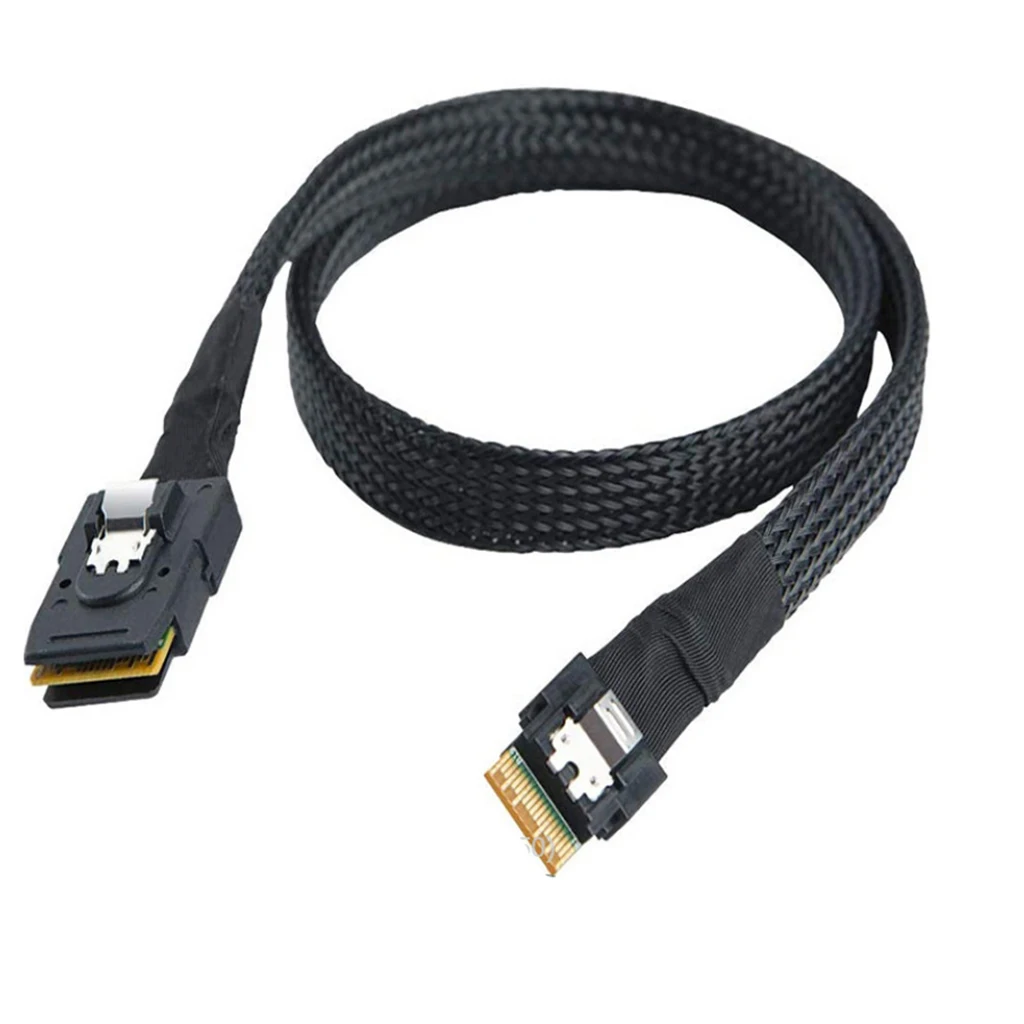 MINI SAS 8087 to SLIM SAS 8654 4I/4X SATA 7P Male Female Server Cable High Speed Connection Harness