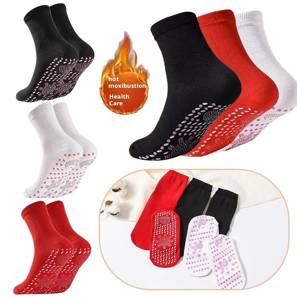 1/3/5pairs Winter Self-Heating Socks Thermal Heated Socks Soft Elastic Thicken Anti-Slip Socks For Women Men Cycling Ski Sock