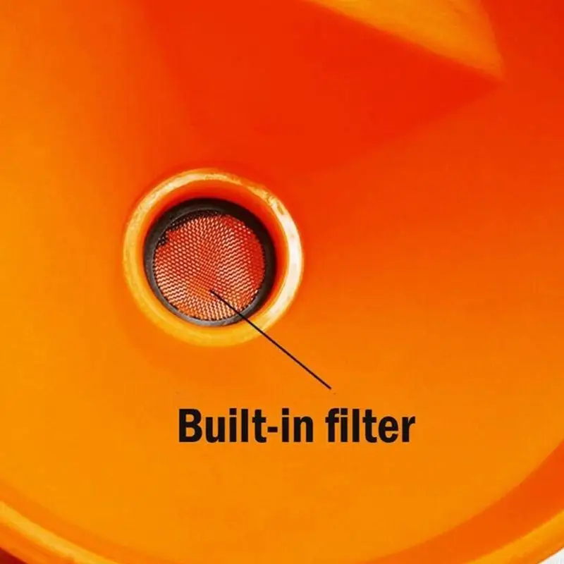 

Hands Frees Funnel with Filter for Easy Straining & Wide Mouth Plastic Double Bend Funnel 3 Type for Various container R6FB