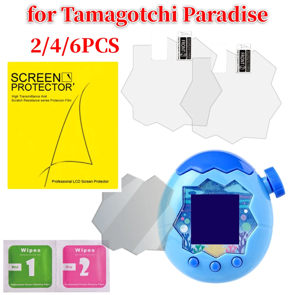 2/4/6pcs Screen Protector Film for tamagotchi Paradise Game Machine Soft TPU Film Scratchproof Screen Film Shatterproof
