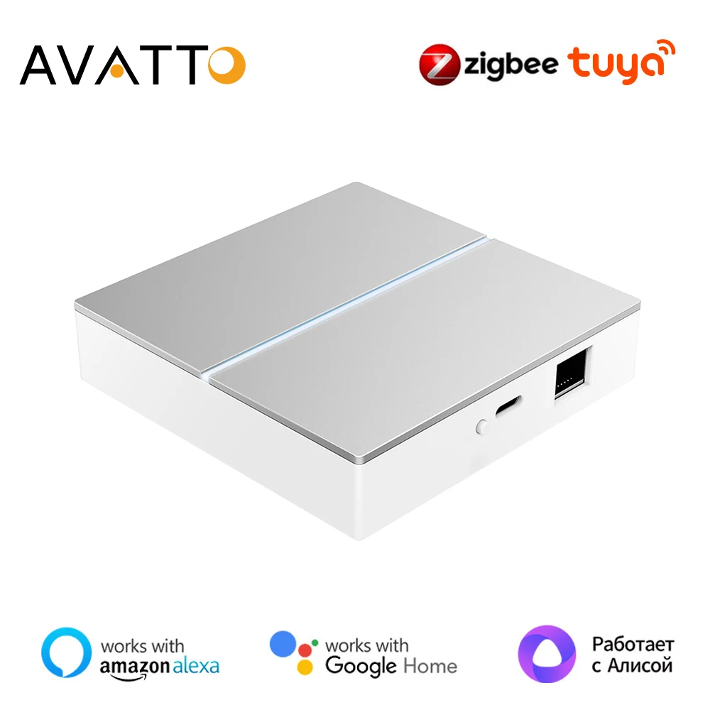 

AVATTO Tuya Zigbee3.0 Smart Gateway Hub, проводной шлюзовый мост для приложения, беспроводной пульт дистанционного управления Smart Home Bridge, Alexa Google