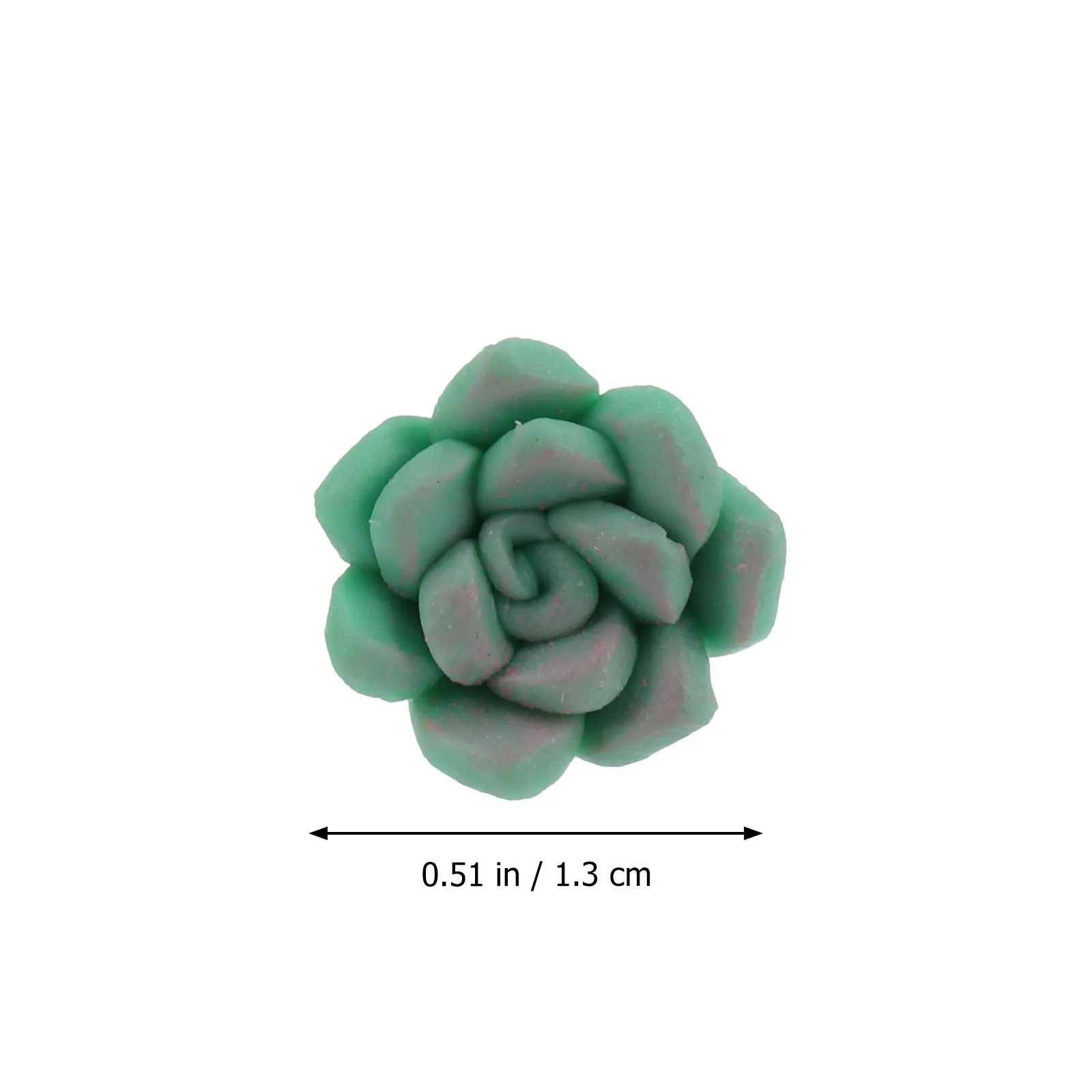 

10 Pcs Soft Ceramic Succulent Earrings Studs Resin Plants Women Jewelry Green Accessories Gifts