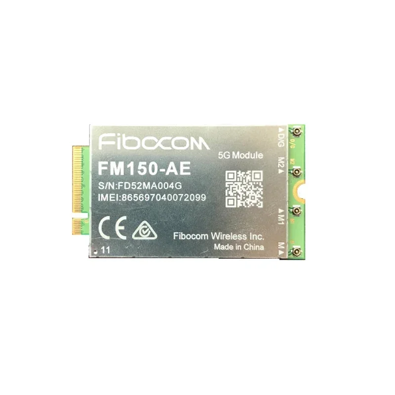 in stock Fibocom 5G Module FM150-AE FM150 series M.2 Slot SDX55 for WIFI Router M.2 Connector GNSS 5G NR Sub-6GHz IoT