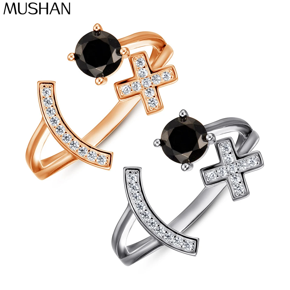 

MuShan Jewelry 925 Sterling Silver Ring Wedding Band HCD Gemstones Bachelorette Gift Bridal Jewelry Women Rings Fine Jewelry