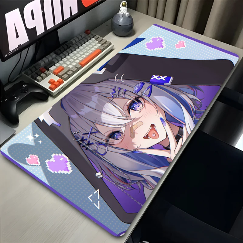 

Mousepad New Hololive Amane Kanata Large Mouse Mat MousePads Game Office Laptop Carpet Soft Anti-slip Desktop PC Anime Mouse Pad