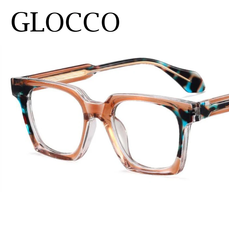 التدرج اللون موضة مربع نظارات للقراءة النساء العلامة التجارية مصمم جديد مكافحة الضوء الأزرق طول النظر الشيخوخي نظارات الكمبيوتر #5