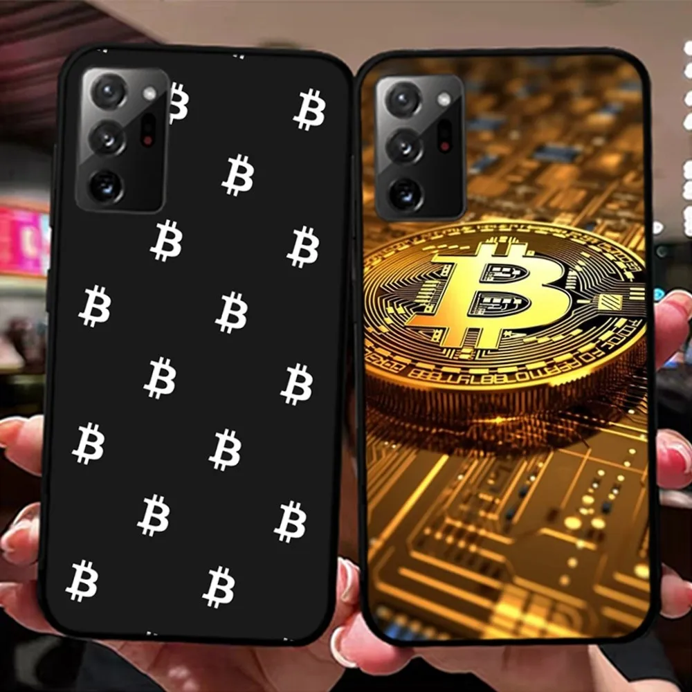 B-Bitcoin-N Pattern Phone Case For Samsung Note 8 9 10 20 Pro Plus Lite M 10 11 20 30 21 31 51 A 21 22 42 02 03