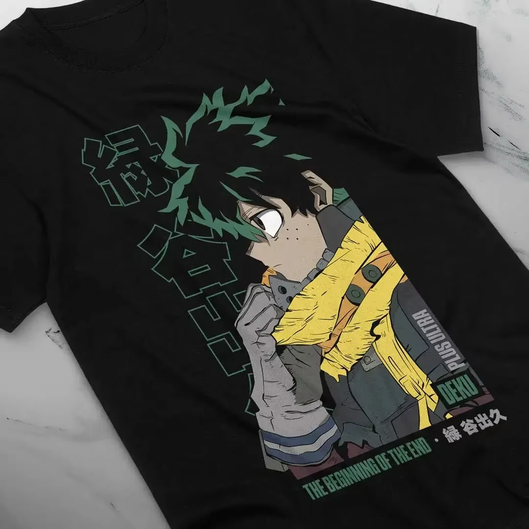 Deku T-Shirt Izuku Midoriya Hero Hero Anime Shirt Grafik T-Shirts Übergroßes T-Shirt Damenbekleidung Mode
