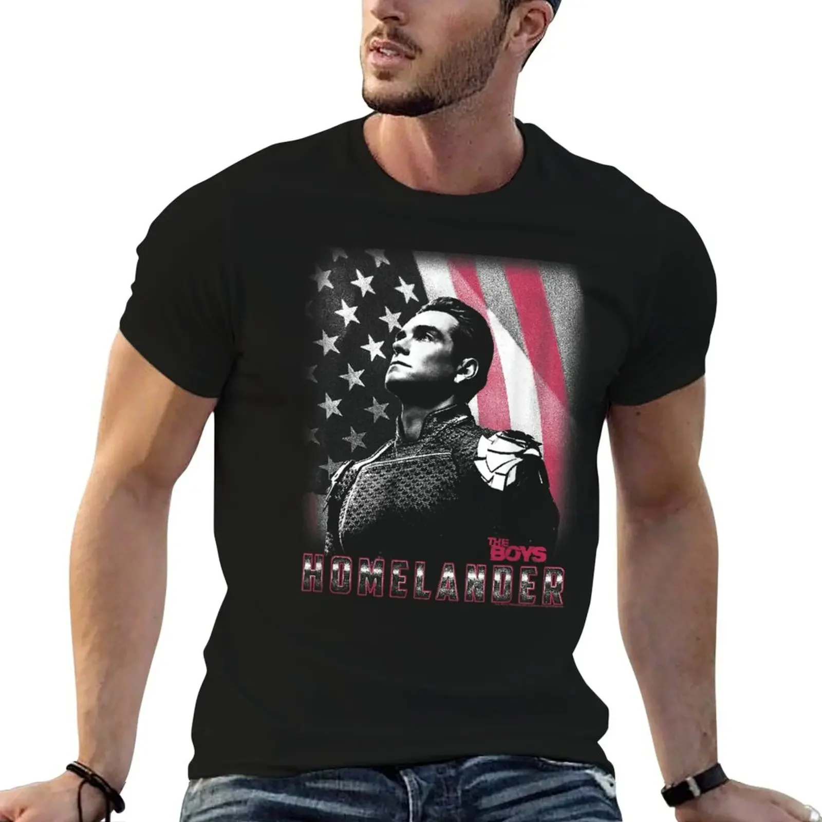 American Flag Background T-Shirt designer shirts anime figures plus sizes outfits for men