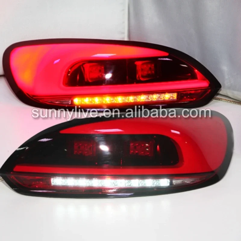 

AIROW For VOLKSWAGEN 09-13 Scirocco LED Tail Light Rear Lamp Red Color JX