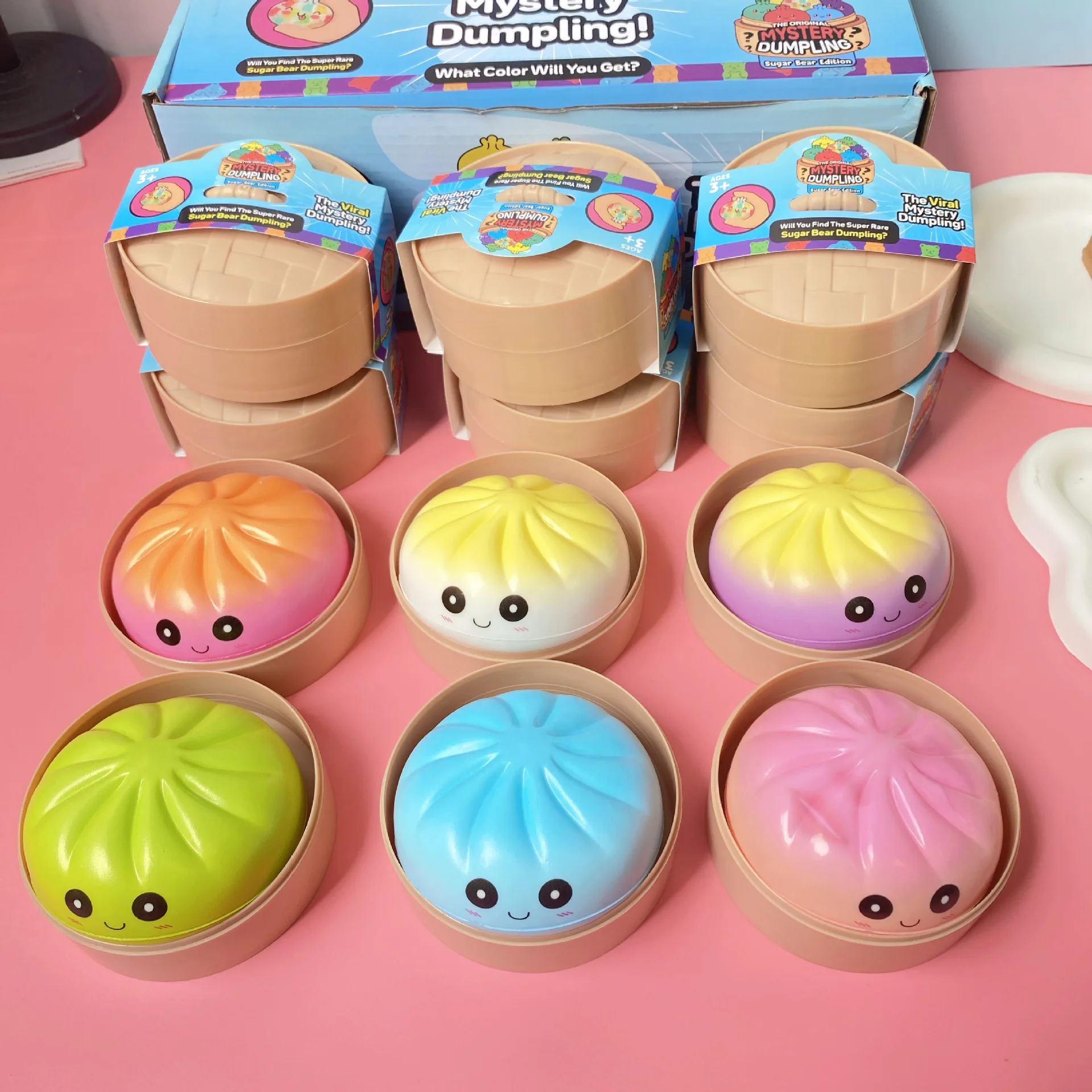 

Colorful Soft Bun Blind Box, Suitable for Playing, Displaying, Daily Entertainment, and Decoration. Small Steam Model for Hand Squeeze to Relieve Stress, Bun Stress Relief Toy, Realistic Squishy Toy, Stress-Relief Slow Rebound Gadget, Small Steamer Blind 