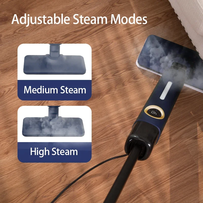 Steam Mop High Temperature Cleaner 10S Heating iIntelligent Temperature Control Floor Cleaners  Blue Steamer Cleaning Machine