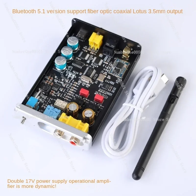 

Wireless Bluetooth 5.1 Audio Receiver APTX-HD Lossless Fiber Coaxial Decoder LDAC