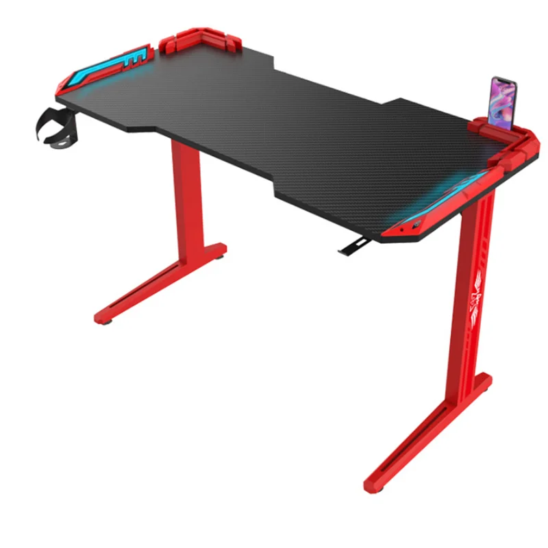 I Shape Black Gaming Table Wholesale Computer Desk Study Table Simple Home Computer Desk Office Furniture