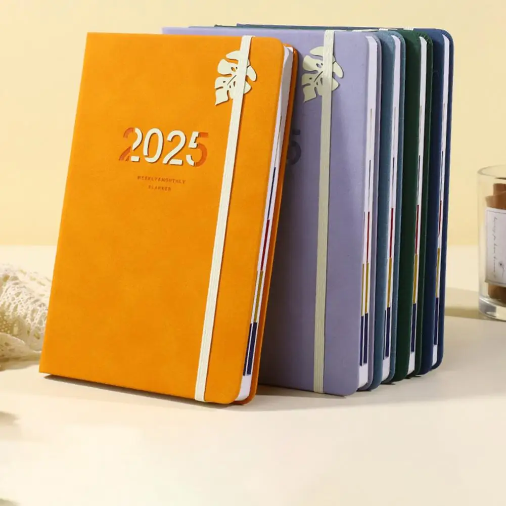 Caderno espiral com papel grosso, planejador mensal, diário do escritório, nenhuma espiral eficiente, design moderno