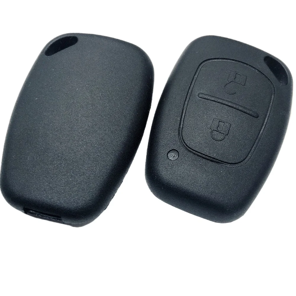 Coque de télécommande de voiture à 2 boutons pour Renault, coque de clé de remplacement vierge, étui Fob