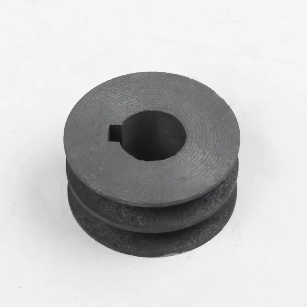 Durable Cast Iron Pulley Double Groove Automotive Spare Replacement Parts For Motor V Belt Systems High Performance