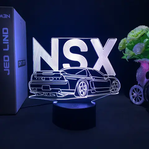 बच्चों के बेडरूम की सजावट के लिए स्पोर्ट्स कार 3डी इल्यूजन लैंप नाइटलाइट टच सेंसर वातावरण जन्मदिन उपहार सुपरकार एलईडी नाइट लाइट 8 best sales 3डी भ्रम रात की रोशनी - №2