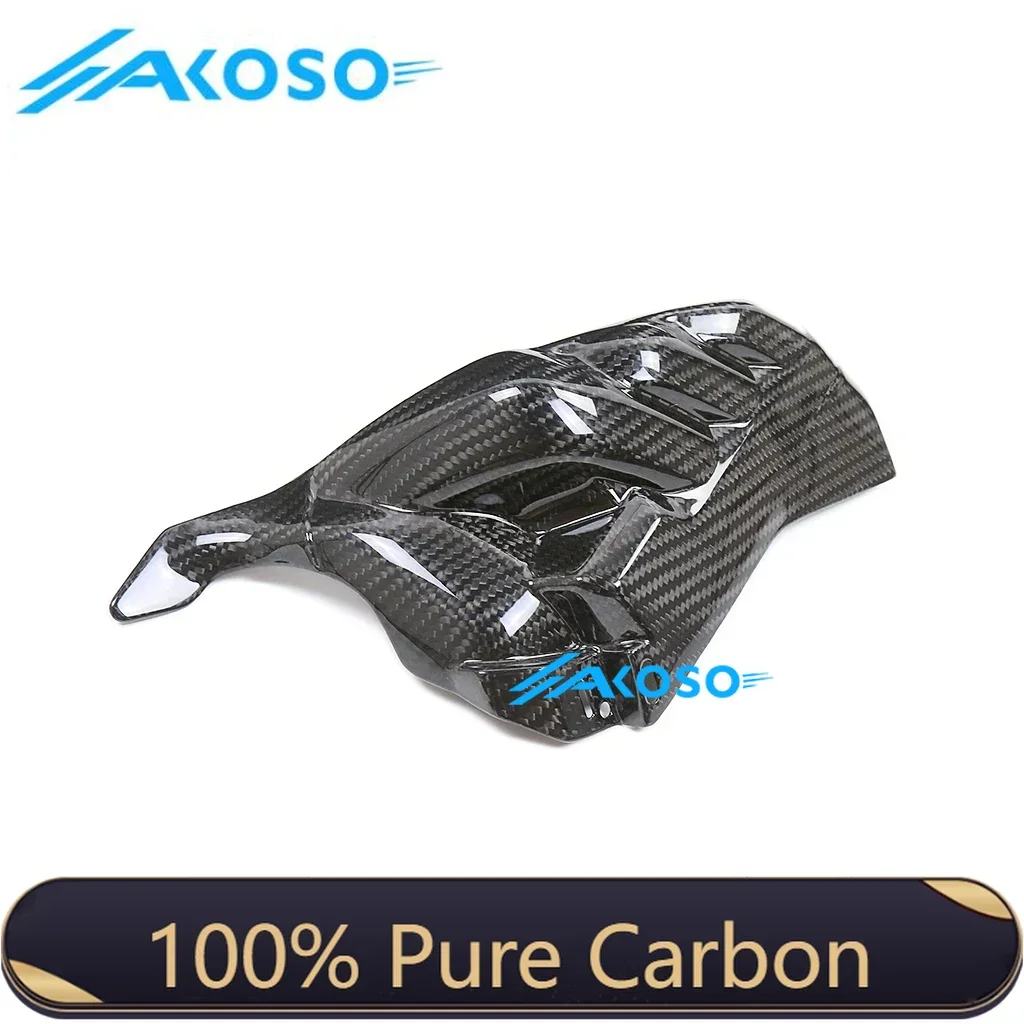 100% Dry Carbon Fiber Pre-preg Motorcycles Exhaust Cover Heat  Protector Shield Kit for YAMAHA R1 R1M  2020 2021 2022 2023 2024