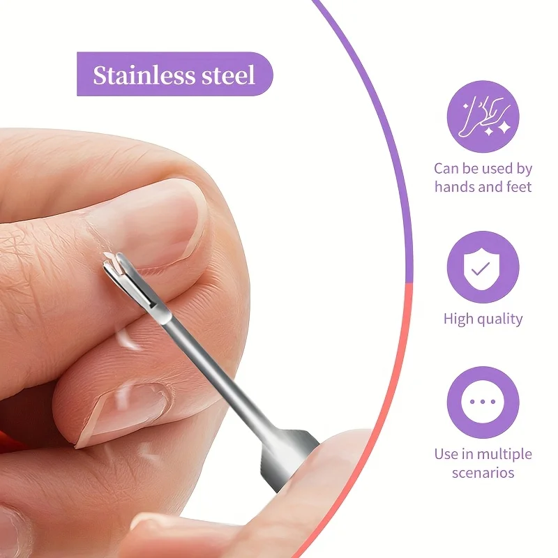 3pcs เจลเล็บชุดเครื่องมือกําจัด Cuticle Pusher,Dual-Ended Dead Light เล็บ Pusher, และเจล Polish Remover สําหรับเล็บ Art