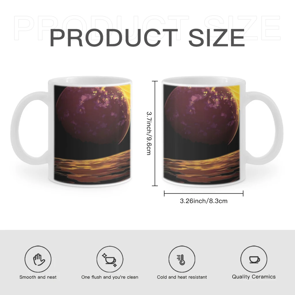 Planetary Horizons DesignCoffee Mug Tea Cup 11oz Coffee Cup Funny Birthday Ceramic Mug Personalized Cup