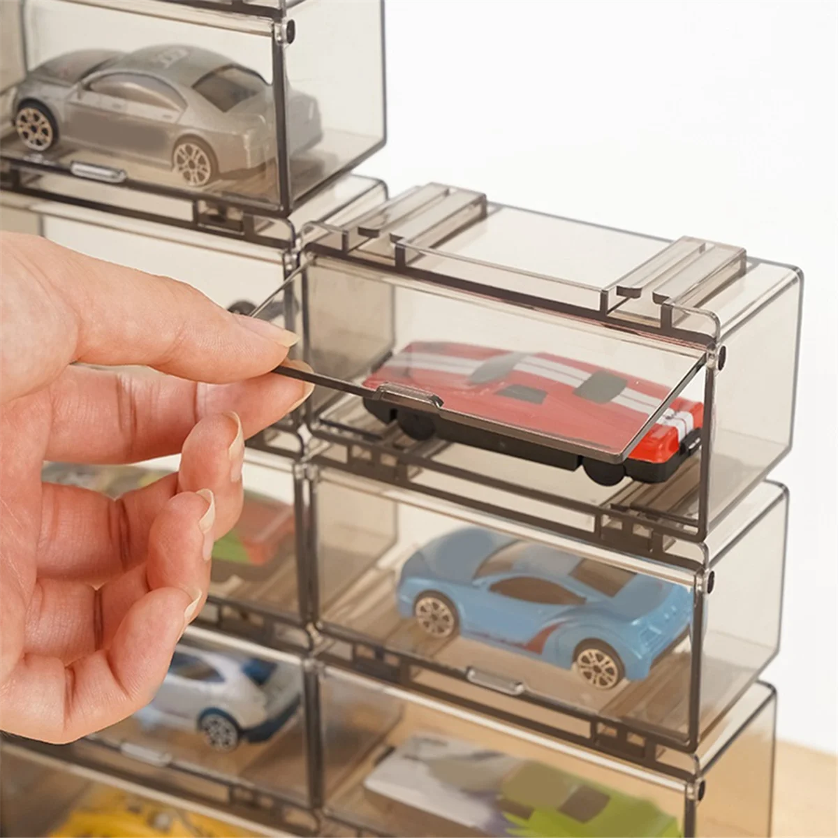 

10 шт. прозрачный акриловый витрина для автомобильной формы, колеса, витрина для модели автомобиля, витрина для колес, витрина B-A21I