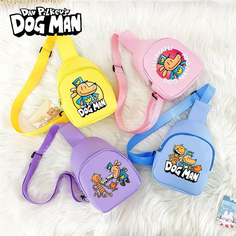 الكلب رجل صبي فتاة لطيف حقيبة صغيرة حقيبة كروسبودي الكرتون أنيمي الجرافيك المطبوعة موضة الصدر حقائب حفلة عيد ميلاد الأطفال الهدايا