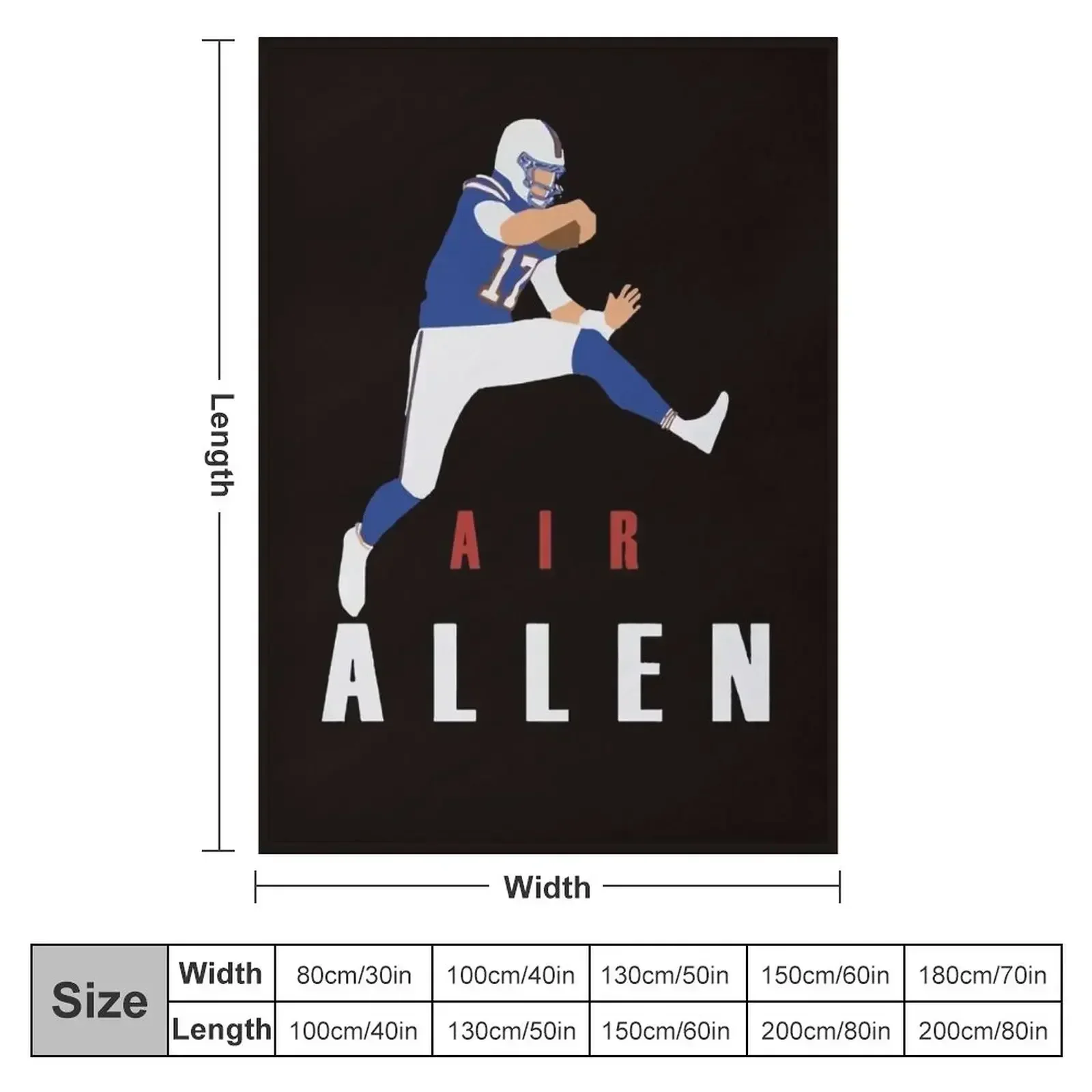 Air Allen Josh Allen Fans Throw Blanket Camping For Sofa Thin Thins wednesday manga Thermals For Travel Blankets