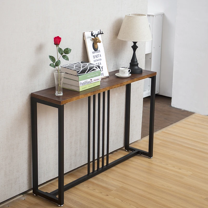 100cm Nordic Entrance Console Table Living Room Hall Wooden Side Table Corridor Long Narrow Side Table Indoor Home Furniture