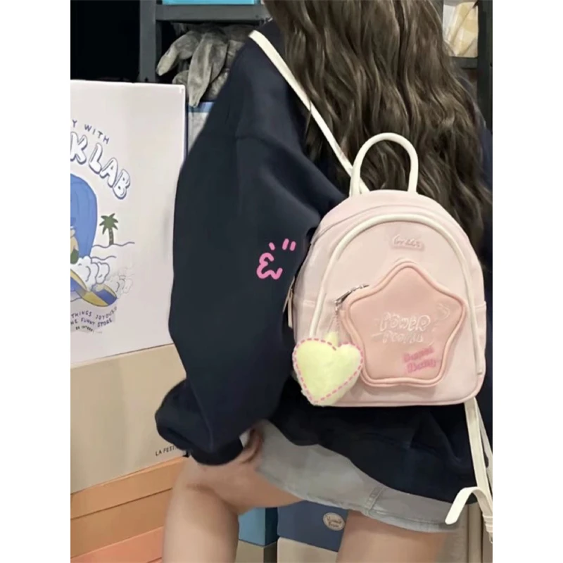 Jk 2024 New Cute Backpack for Women Kawaii Mini Small Backpack Luxury Design Lolita Fashion Commuter Travel Bag for Girls