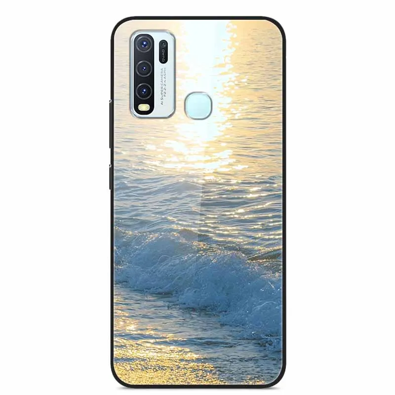 حافظة من الزجاج المقسى لهاتف Vivo V60 Y50 Y30 Y50m غطاء حماية ممتص للصدمات على Vivo V 60 Y 50 30 50 متر حافظات هاتف خفيفة غطاء خلفي صلب