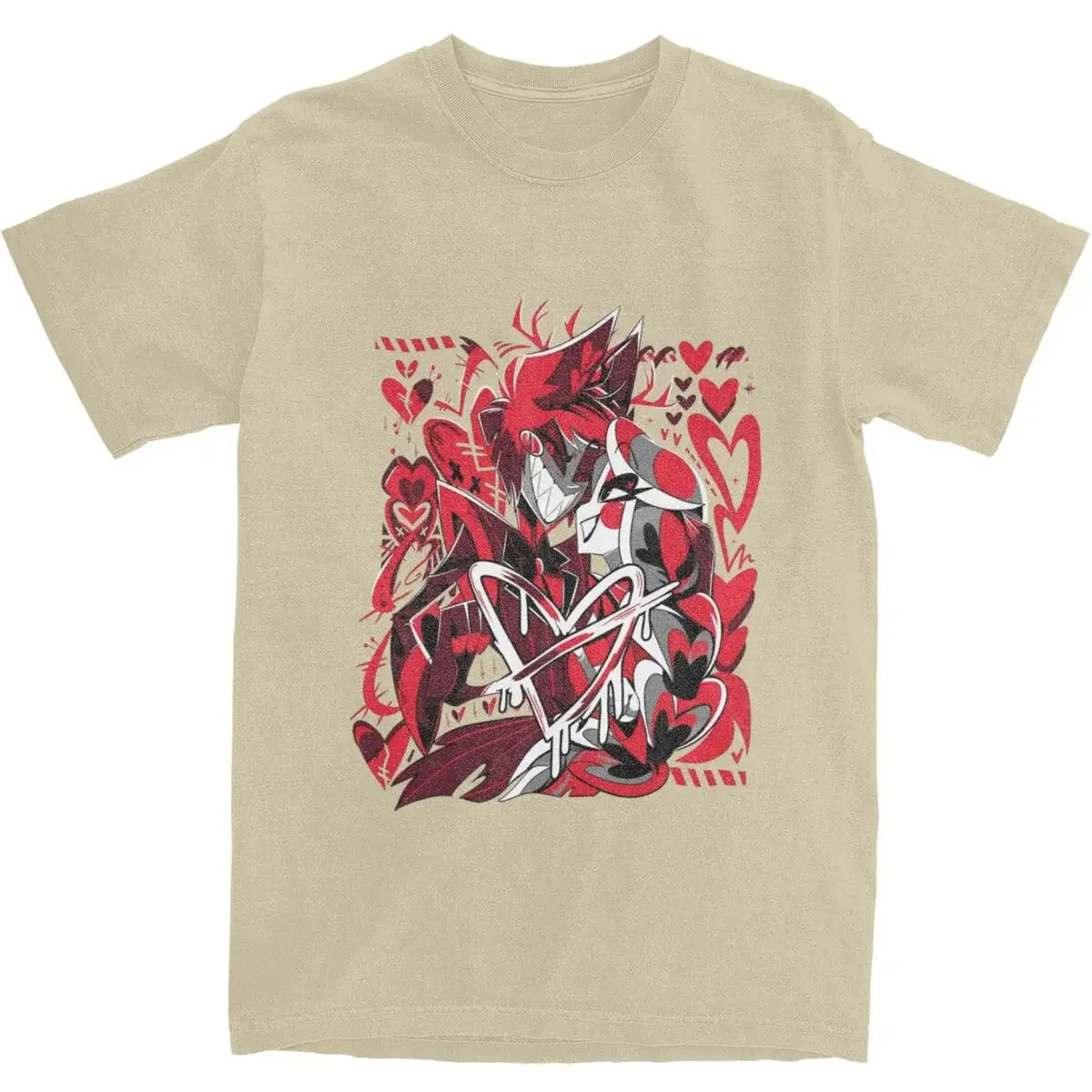 heavyweight Informal New Arrival vintage Hazbins Hotels Charlie Alastor Love Apparel Shirts Me Funny 100%  Graphic Printing image 6